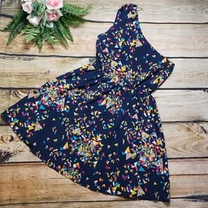 Needle & Thread Dress Geometric pattern 1 Shoulder